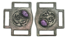 Load image into Gallery viewer, Purple Swirl Halter Squares
