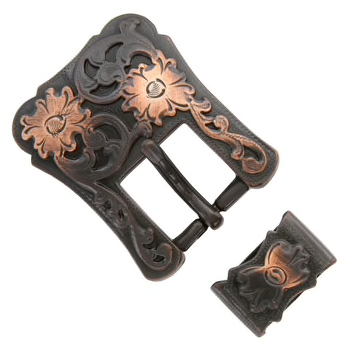 Copper Western Buckle & Loop Set