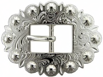 Bright Silver Cart Berry Buckle