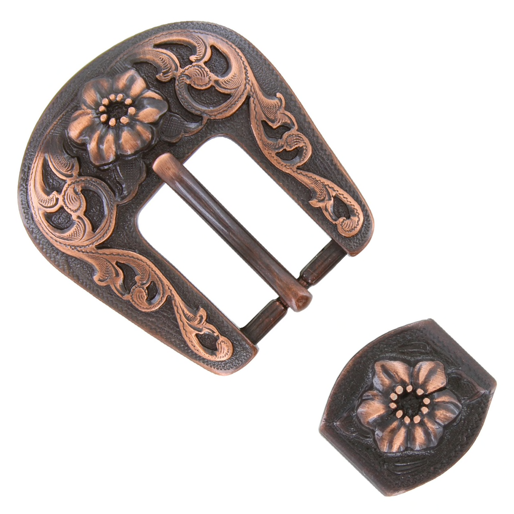 Copper Floral Buckle