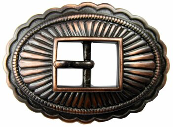 Copper Scalloped Edge Buckle