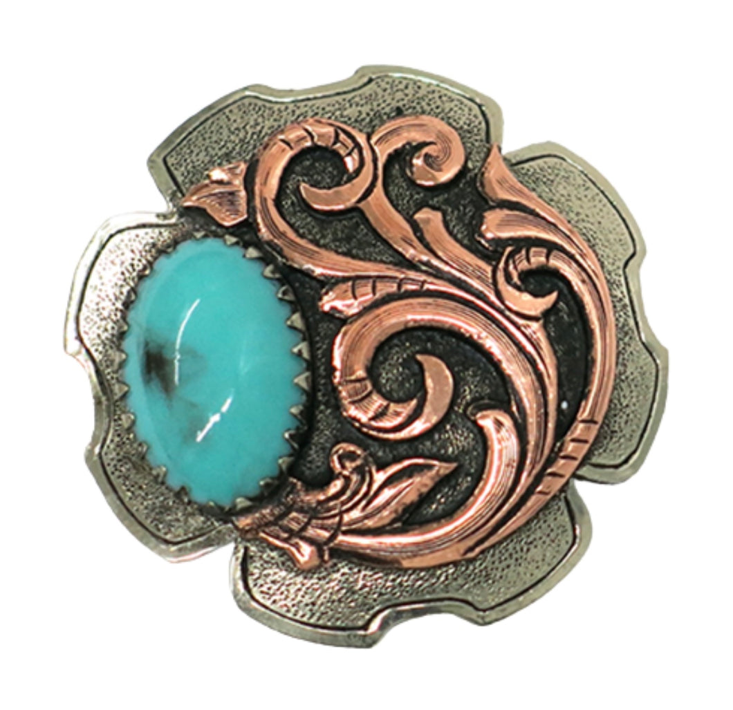 Turquoise Burst Concho